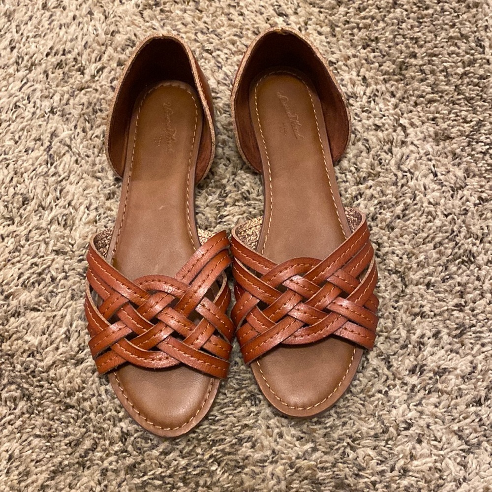 Sandals.